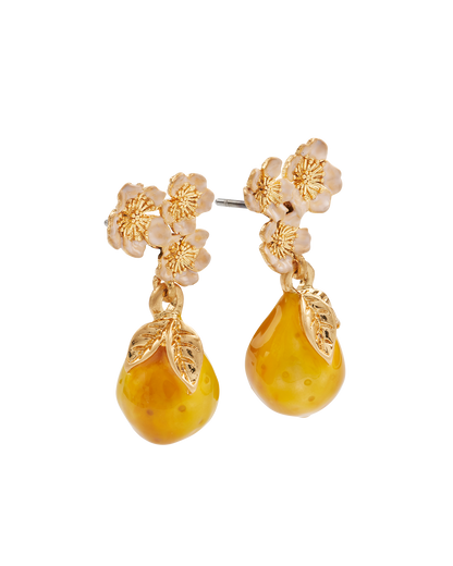 Golden Pear Drop Gold Earrings