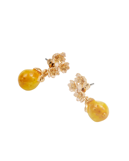 Golden Pear Drop Gold Earrings