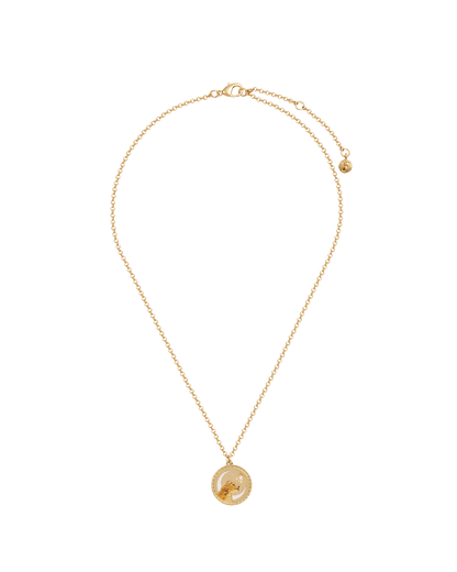 Gold Lioness Spirit Guide Pendant Necklace