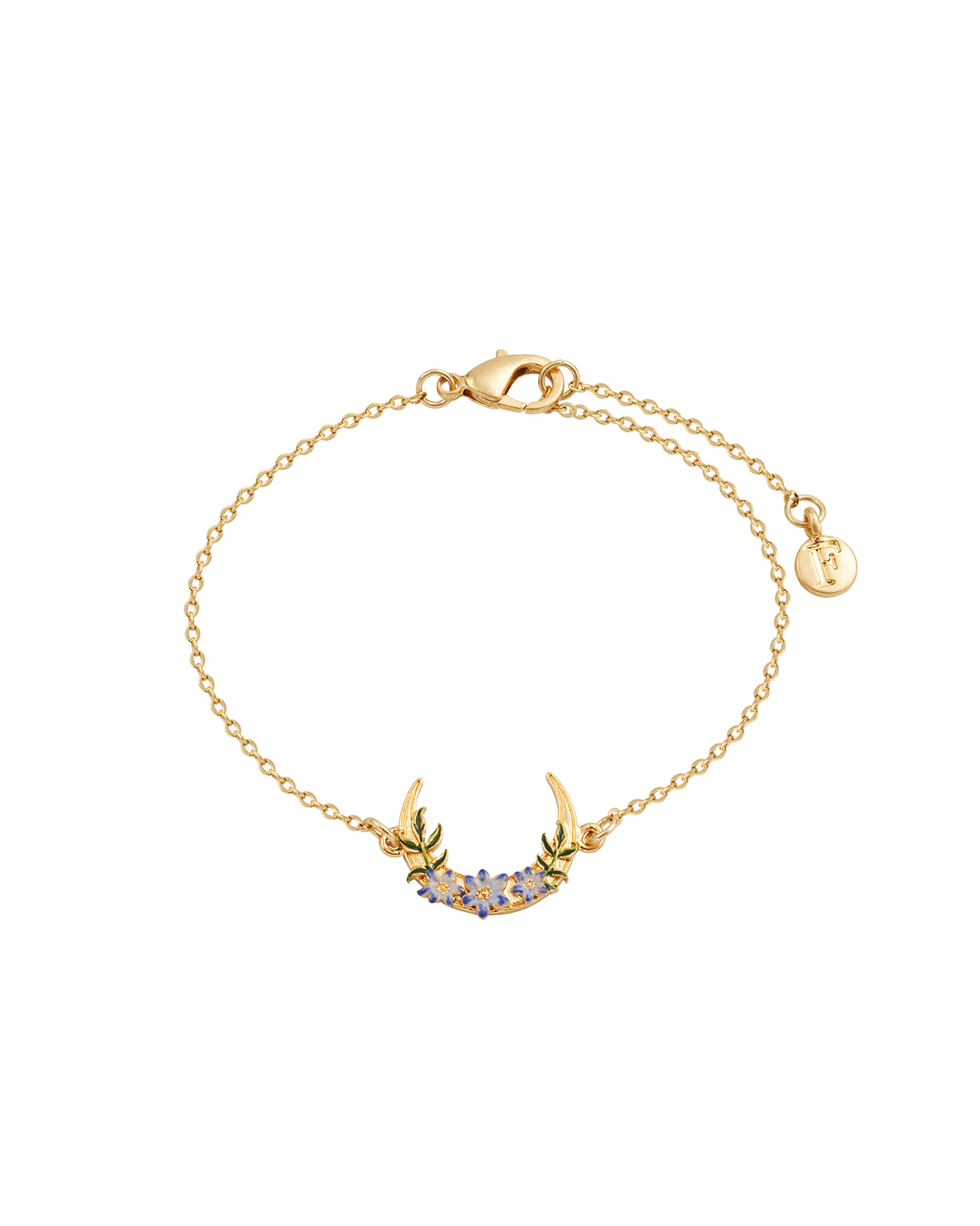 Gold Nightshade Moon Bracelet
