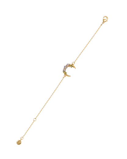 Gold Nightshade Moon Bracelet