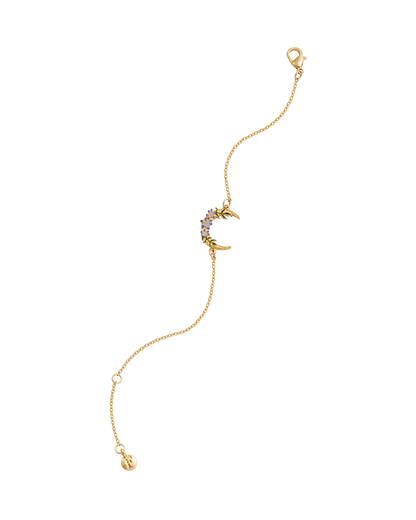 Gold Nightshade Moon Bracelet