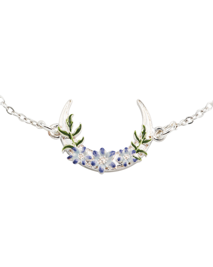 Silver Nightshade Moon Bracelet