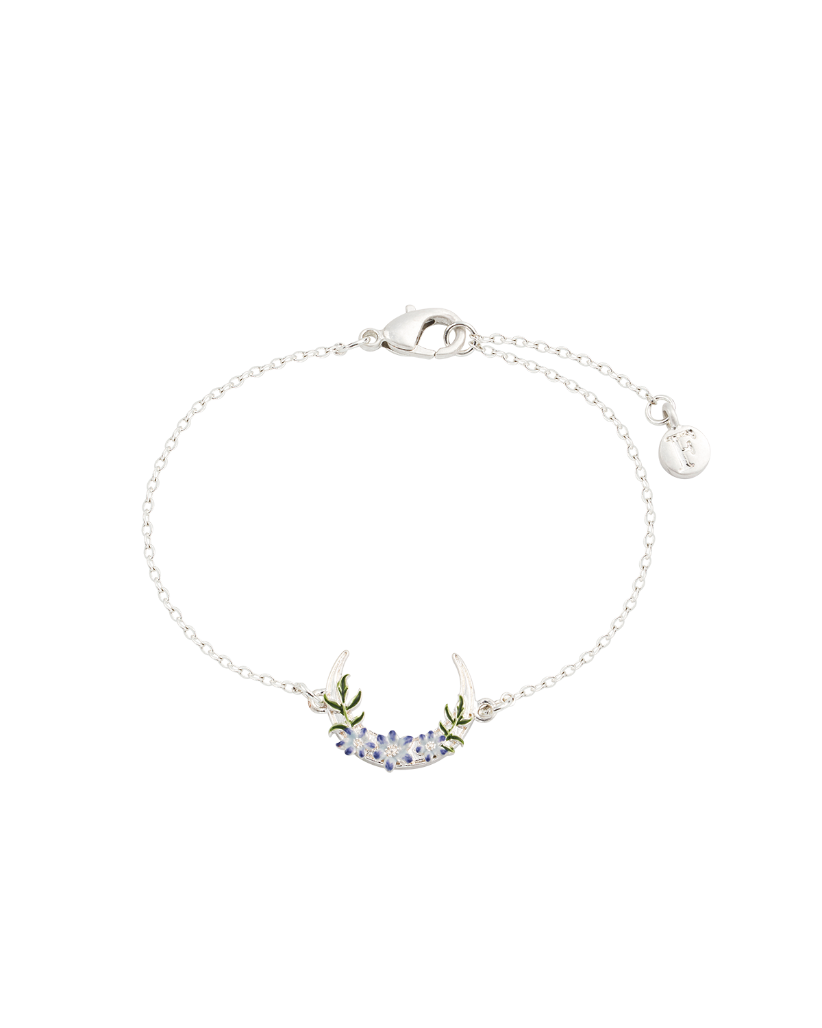 Silver Nightshade Moon Bracelet