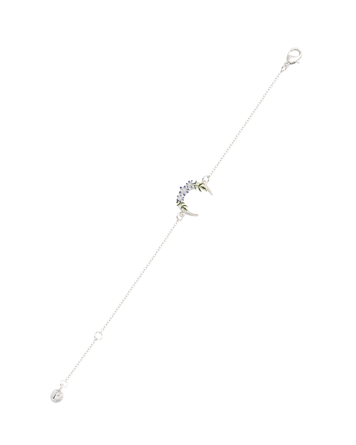 Silver Nightshade Moon Bracelet