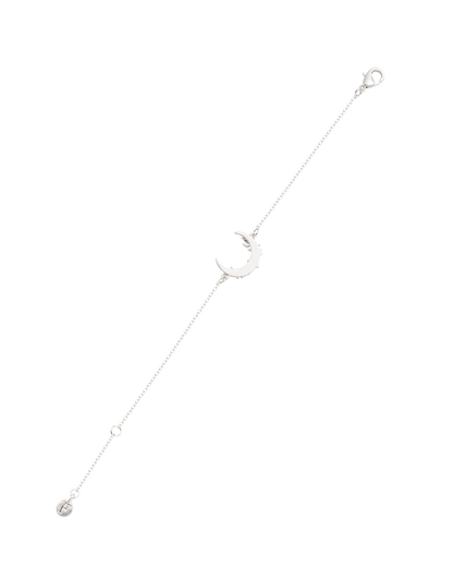 Silver Nightshade Moon Bracelet