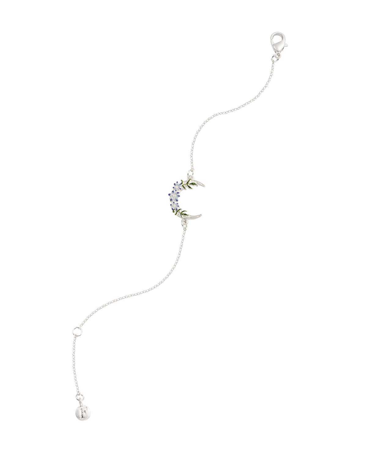 Silver Nightshade Moon Bracelet