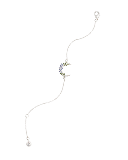 Silver Nightshade Moon Bracelet