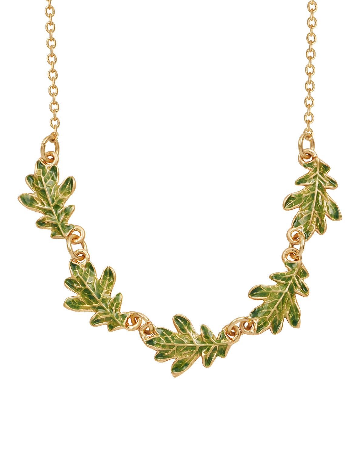 Gold Oak Leaf Choker