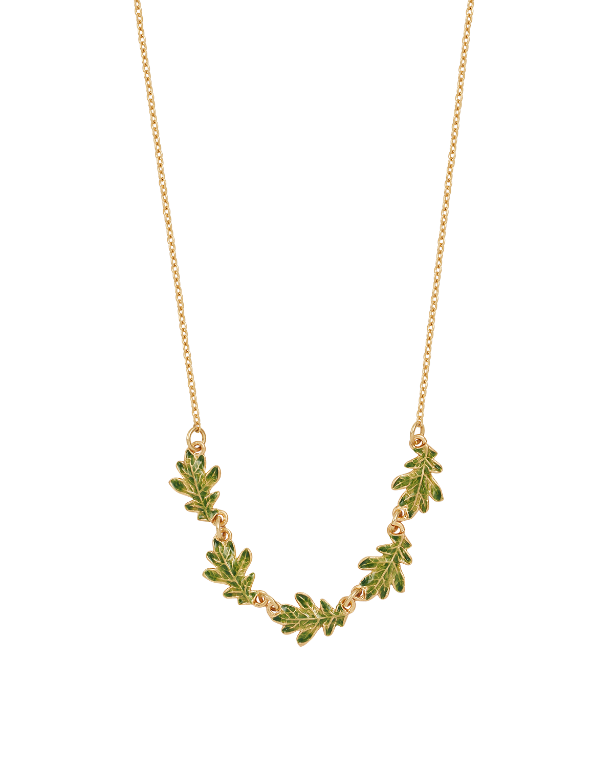 Gold Oak Leaf Choker