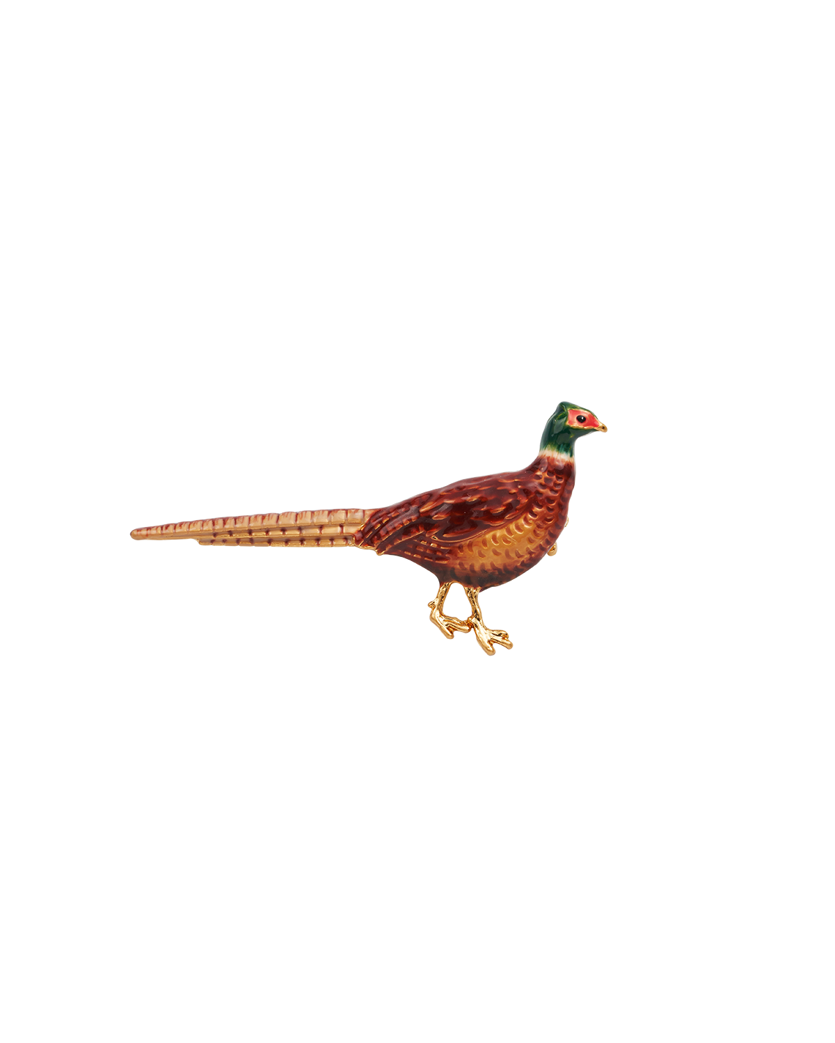 Gold Pheasant Brooch