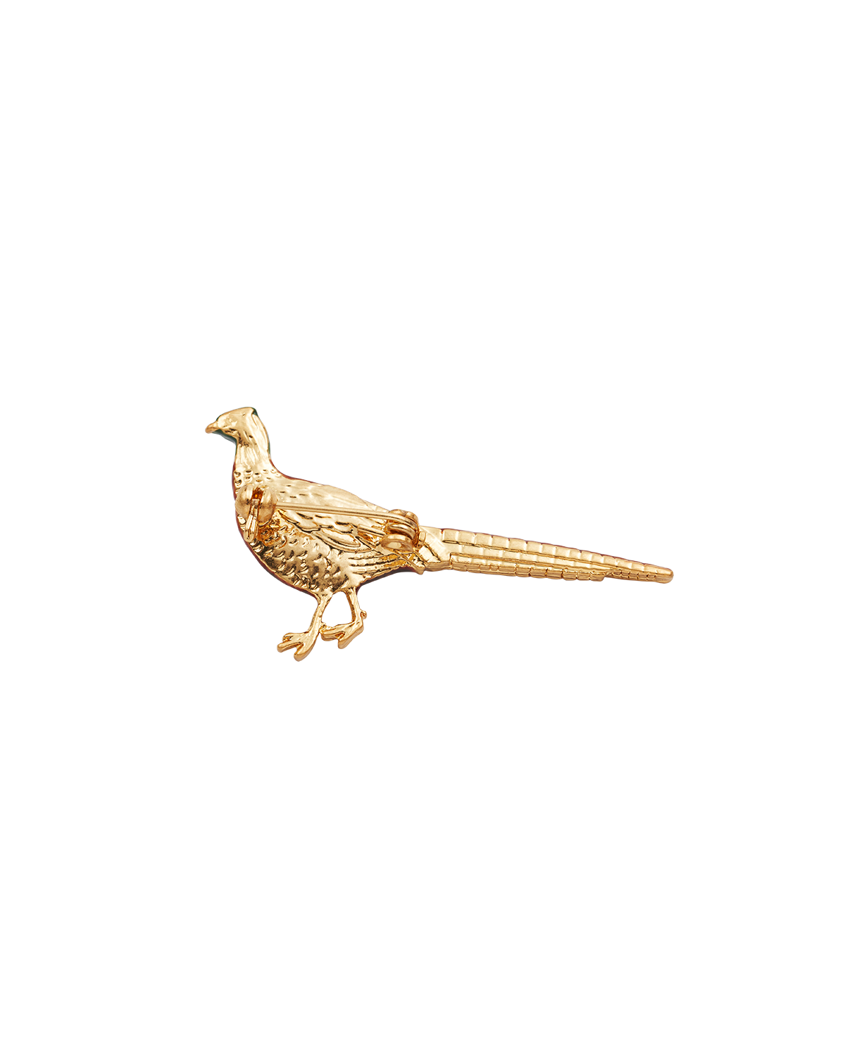 Gold Pheasant Brooch