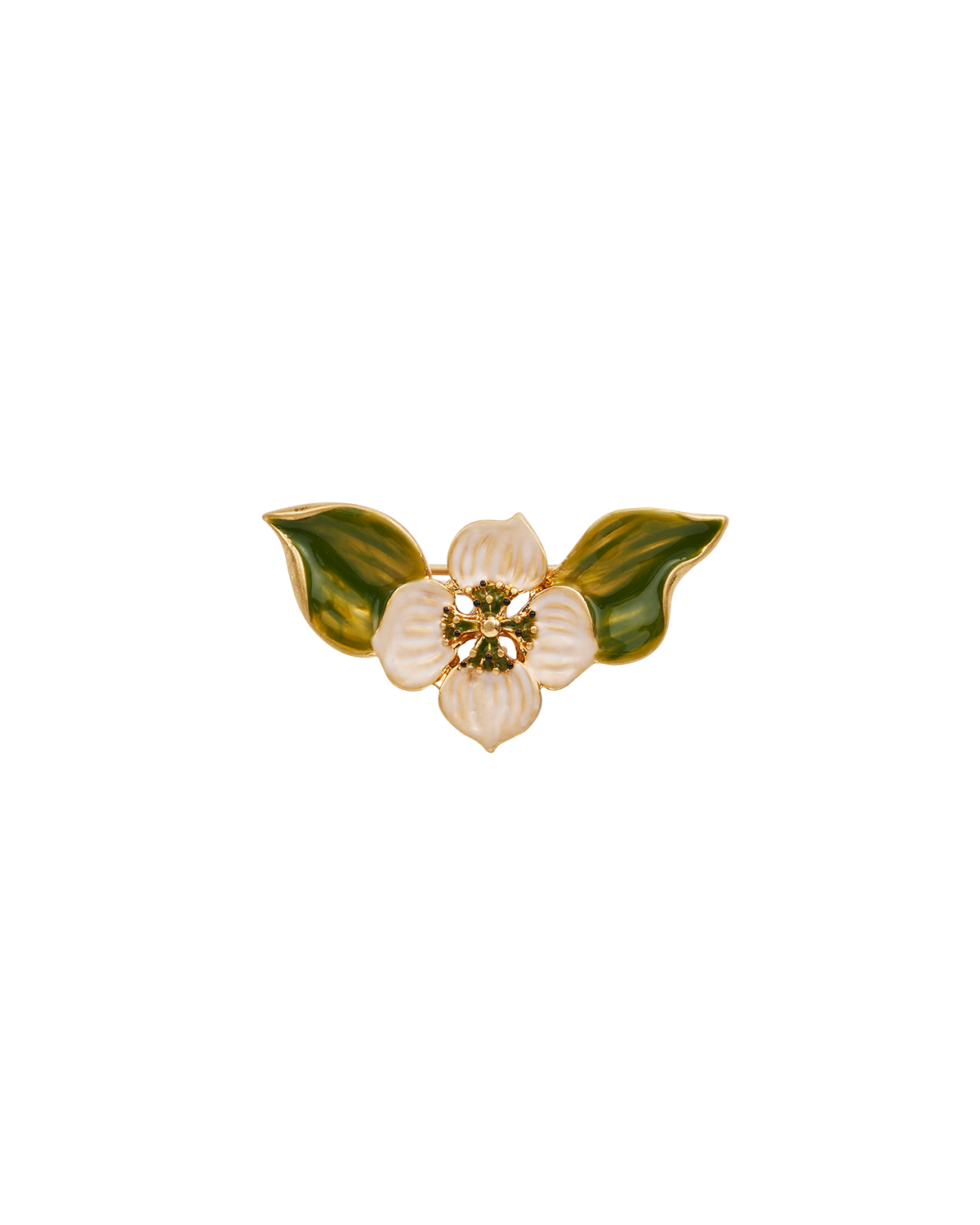 Gold Poppy Anemone Brooch