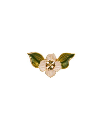 Gold Poppy Anemone Brooch