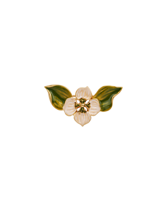 Gold Poppy Anemone Brooch