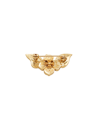 Gold Poppy Anemone Brooch