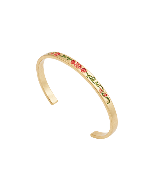 Gold English Rose Bangle