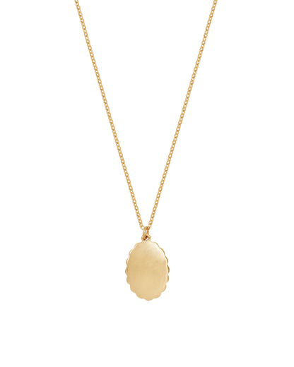 Gold Roses Vintage Framed Necklace