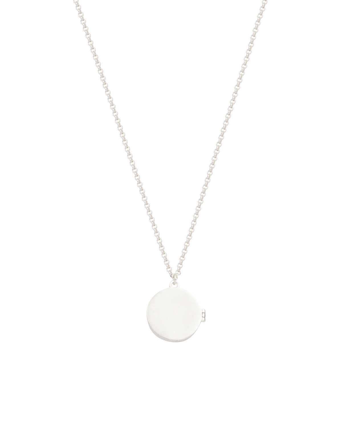 Silver Nightshade Moon Locket Necklace