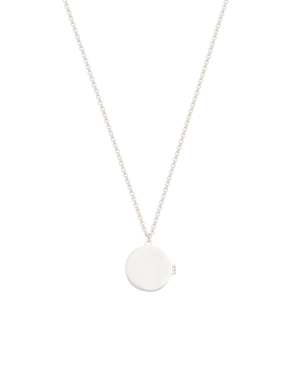 Silver Nightshade Moon Locket Necklace