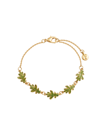 Gold Oak Leaf Bracelet