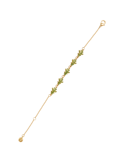 Gold Oak Leaf Bracelet