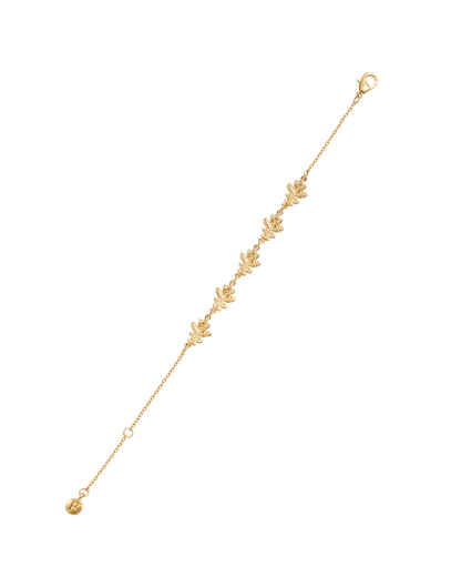 Gold Oak Leaf Bracelet
