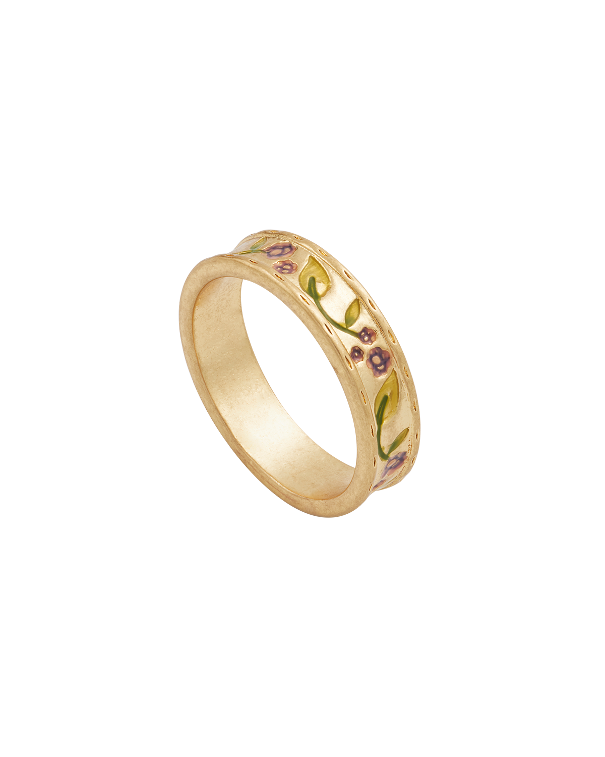 Gold Blackberry Bramble Ring