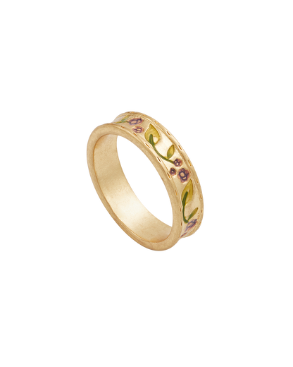 Gold Blackberry Bramble Ring