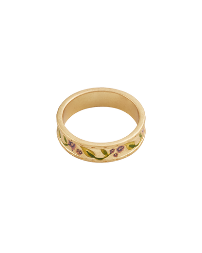 Gold Blackberry Bramble Ring