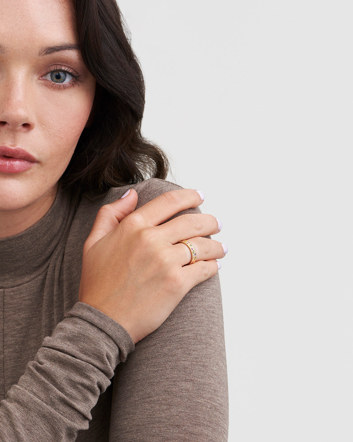 Gold Folksy Floral Ring