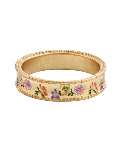 Gold Folksy Floral Ring