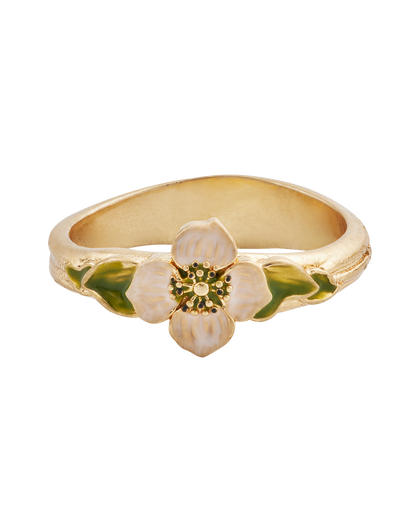 Gold Poppy Anemone Ring