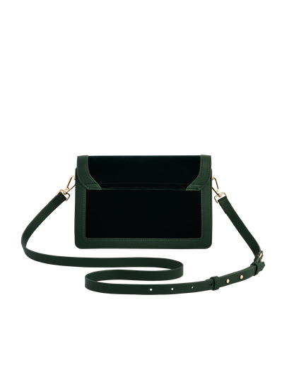 Green Fawn Embroidered Crossbody Bag