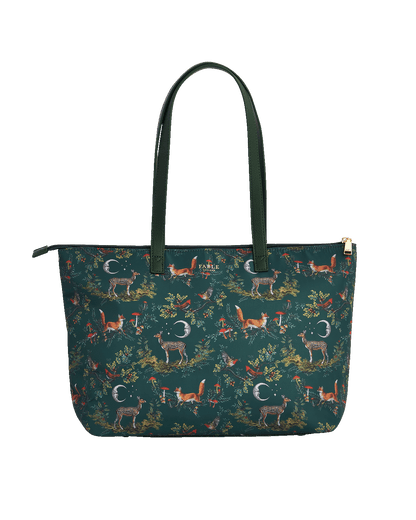Green Into the Woods Grab Tote