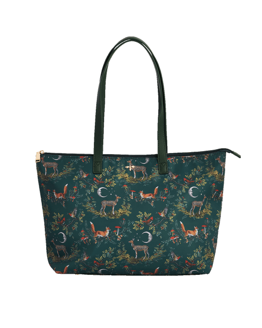 Green Into the Woods Grab Tote