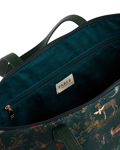 Green Into the Woods Grab Tote