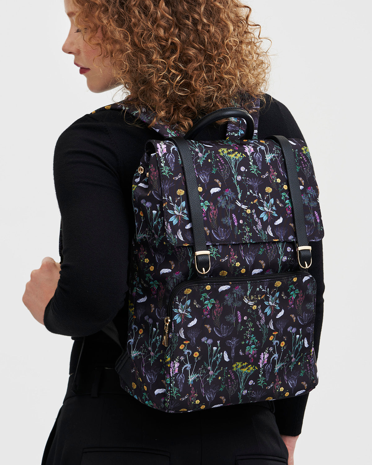 Black Wilderness Buckle Backpack