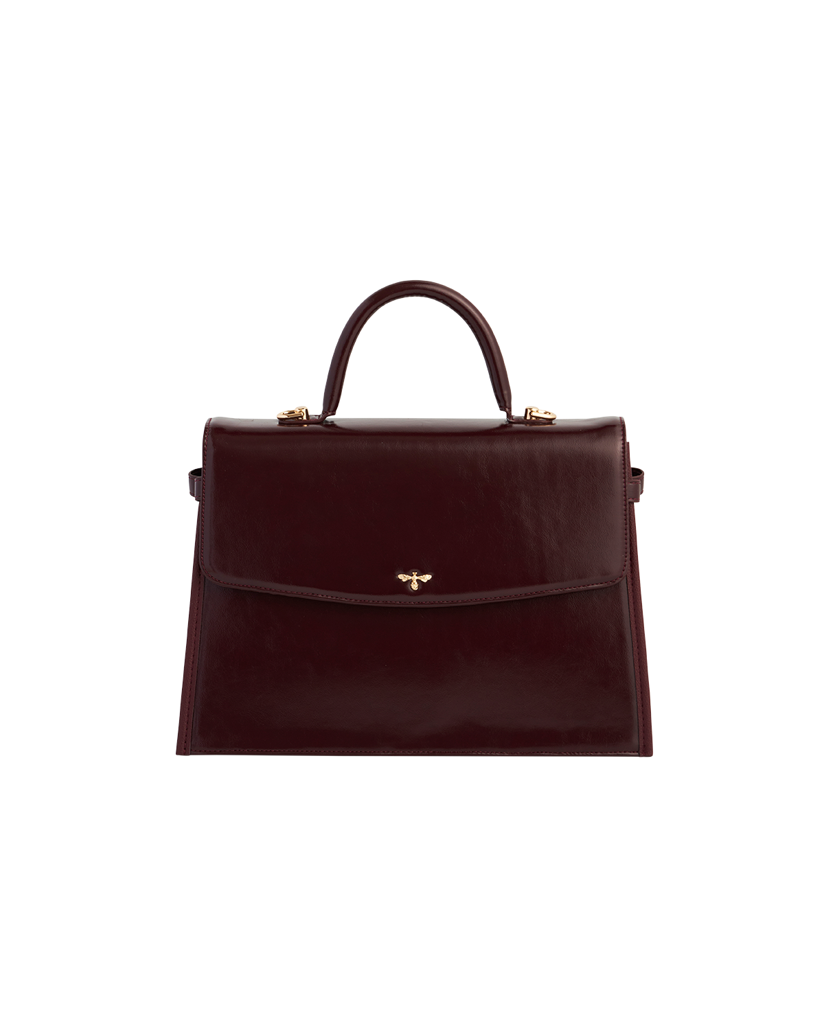 Cherry Red Structured Tote Medium