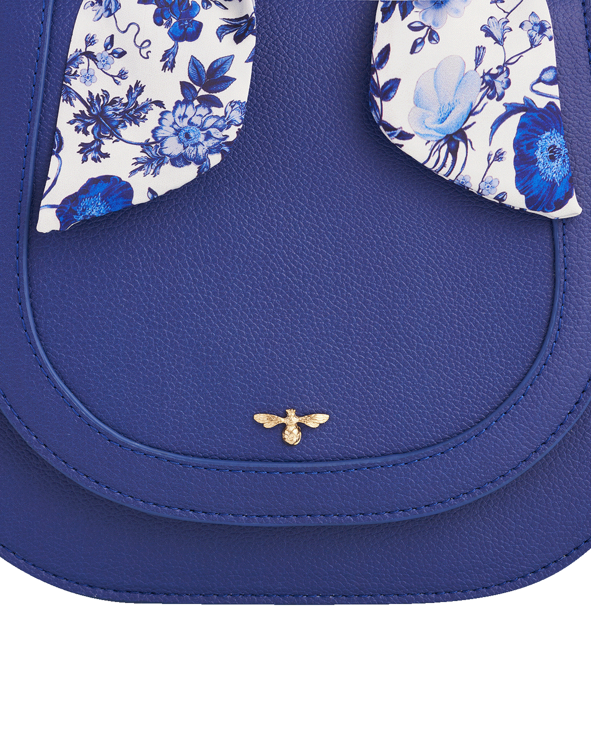 Blue Agnes Top Handle Saddle Bag
