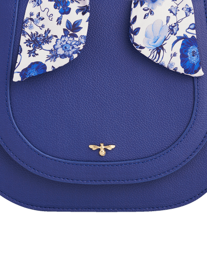 Blue Agnes Top Handle Saddle Bag