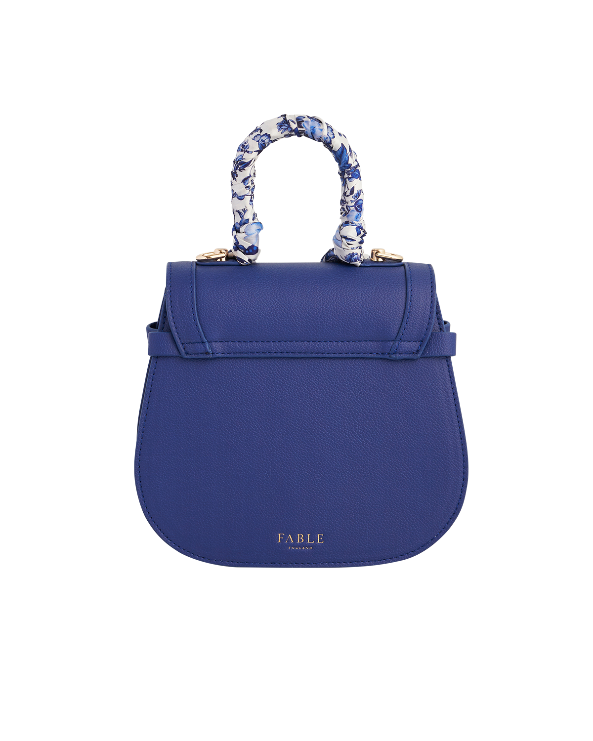 Blue Agnes Top Handle Saddle Bag