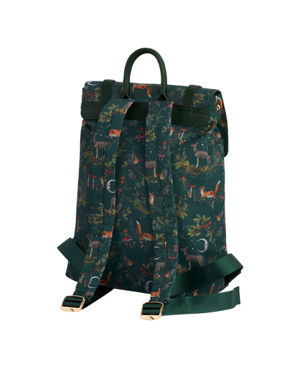 Green Into The Woods Buckle Backpack Medium