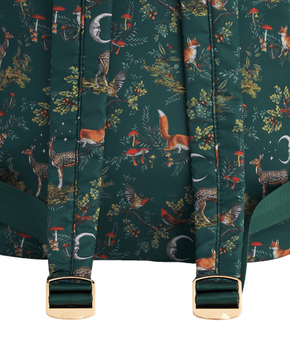 Green Into The Woods Buckle Backpack Medium
