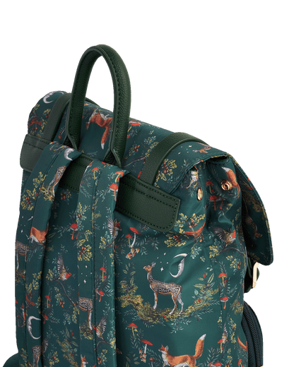 Green Into The Woods Buckle Backpack Medium