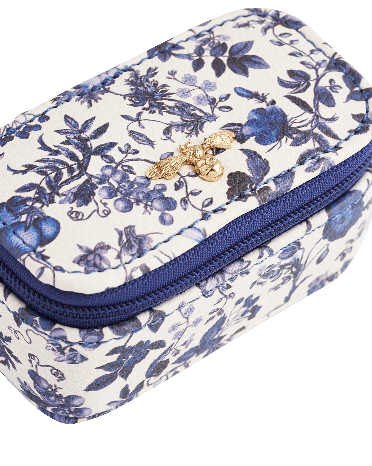 Blue Ditsy Jewellery Box Mini
