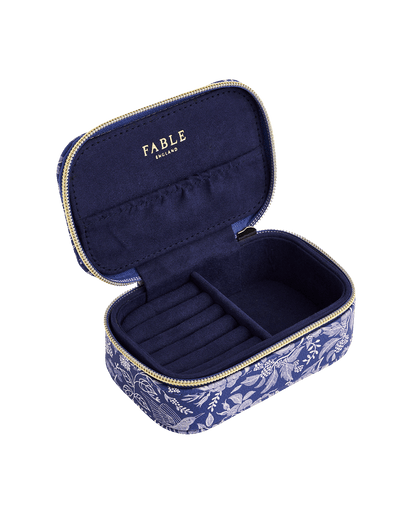 Blue Ditsy Jewellery Box Small