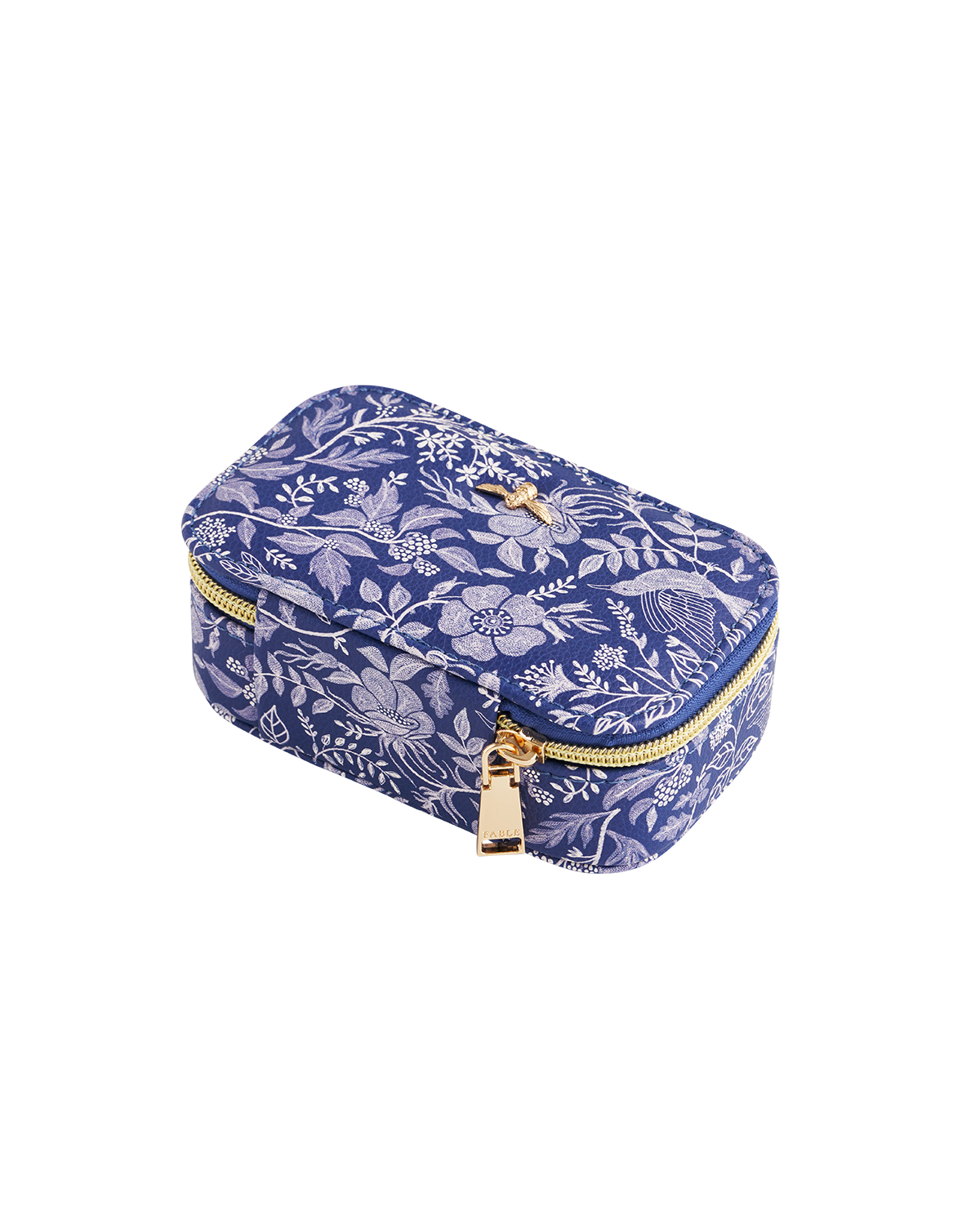 Blue Ditsy Jewellery Box Small