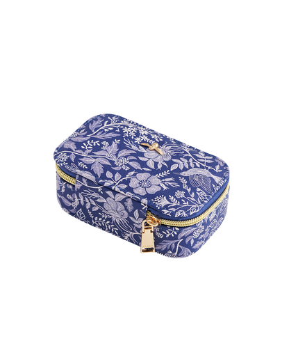 Blue Ditsy Jewellery Box Small