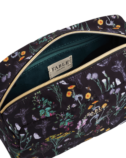 Black Wilderness Cosmetic Bag